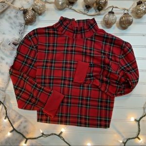 Plaid Turtleneck